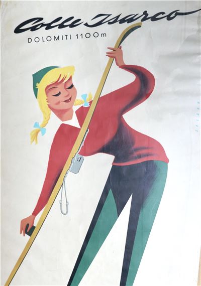 Colle Isarco/ Dolomiti 1100m by Arthur Zelger, 1955