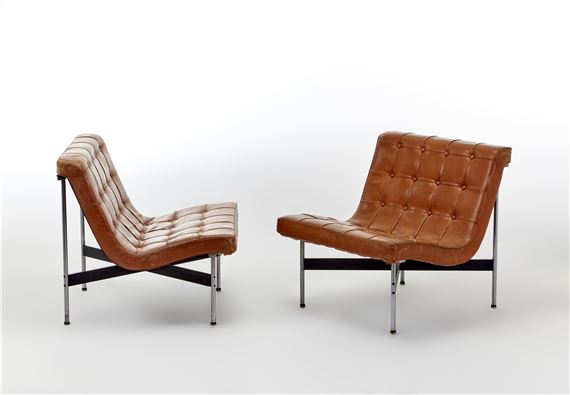 Pair of armchairs model "New York" by William Katavolos, 1960s