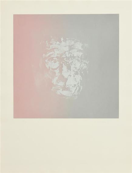 Louis Le Brocquy | Study towards an image of Samuel Beckett | MutualArt