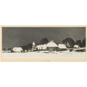 Dötlingen im Winter - Georg Bernhard Müller Vom Siel