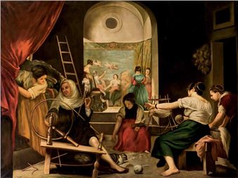 Las hilanderas o la fábula de Aracne - M. Cuadrado