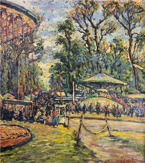 "La Fête des Loges, Saint Germain" by Fernand Laval, 1924