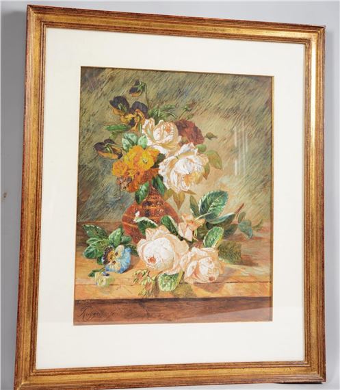 Nature morte au bouquet by François Joseph Huygens