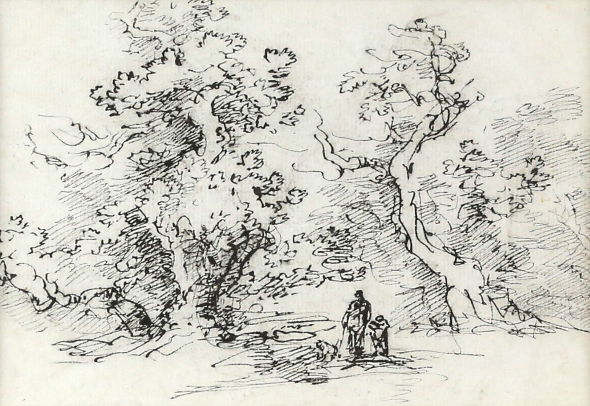 British School, 19th Century | three pen and ink drawings depicting ...