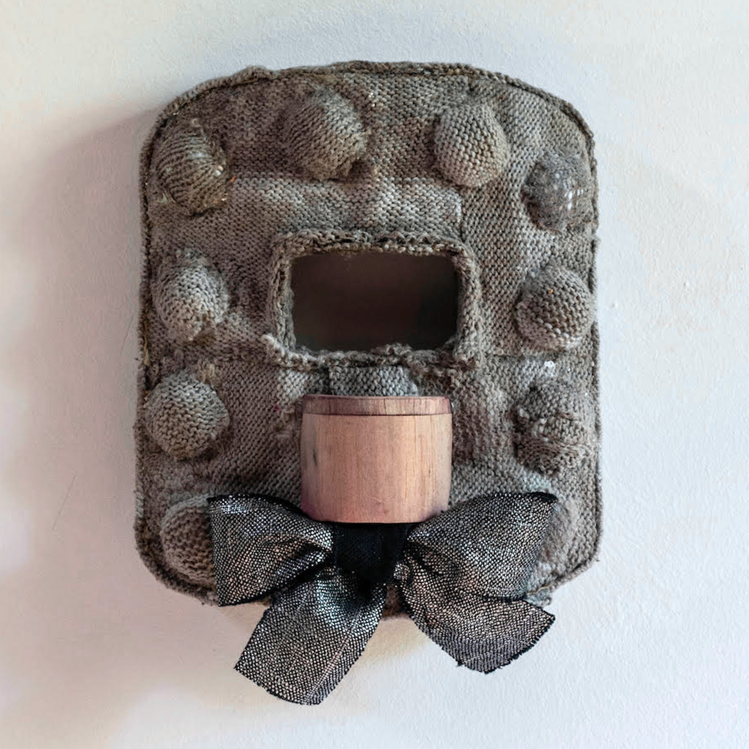 Artwork by Michael Zahn, <em>BARREL</em>, 2019, Made of board, cardboard, paper, foam, fabric, wood, paint