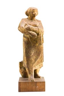 Krocząca kobieta z dzbanem - Jozef Gazy