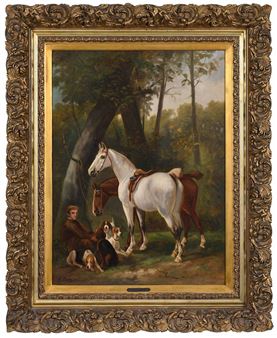 Awaiting the Meet - Continental School, 19th Century