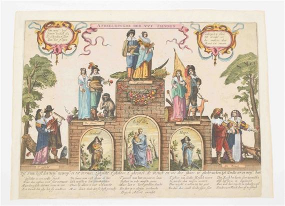 Afbeeldinghe der vyf siennen - Hugo Allard I