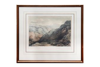 View Amongst the Hill, Near Hullikull, with part of the Conoor station - P. Gauci