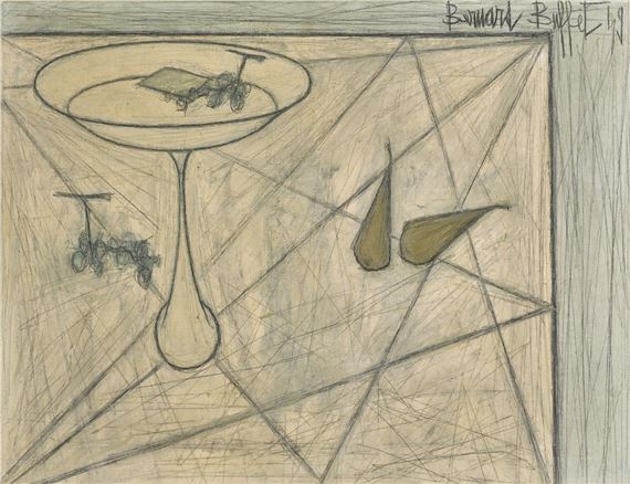 Bernard Buffet | Nature morte au poisson et au homard | MutualArt