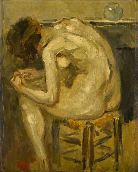 Kees van Dongen | Femme nue assise (Circa 1898) | MutualArt