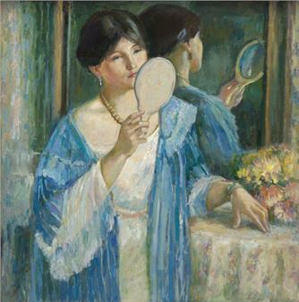 Frei nach Frederick Carl Frieseke, The Mirror - Irina Levina