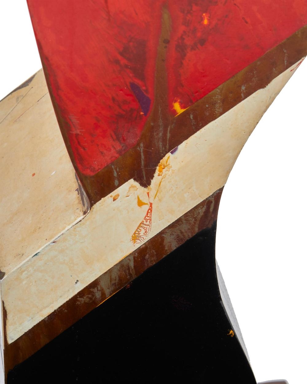 Artwork by Delos Van Earl, "Torch Stele", Made of Painted metal