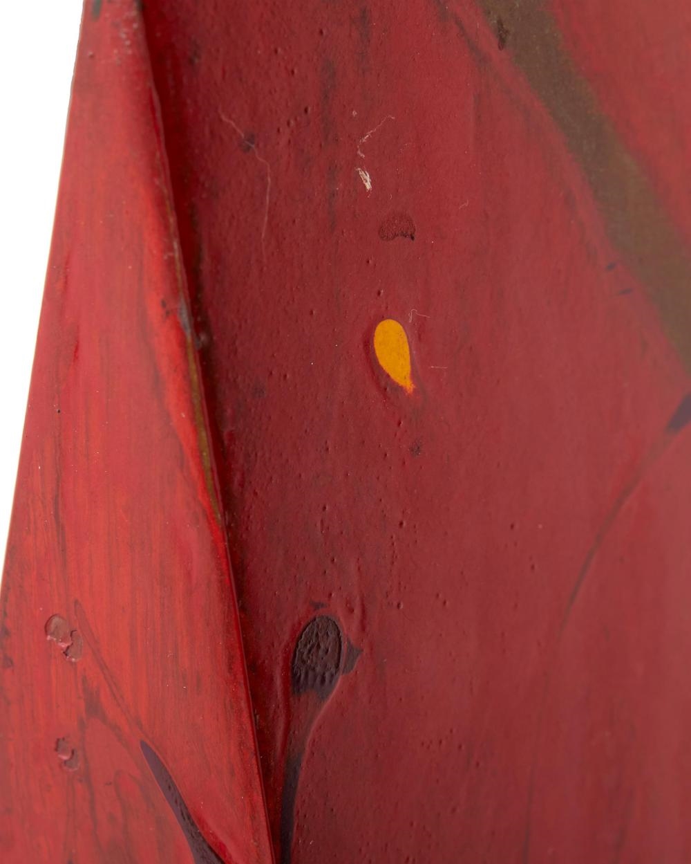 Artwork by Delos Van Earl, "Torch Stele", Made of Painted metal