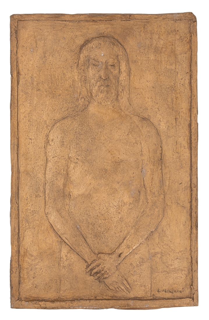 Artwork by Enrico Manfrini, Ostensione della S. Sindone Torino, Made of Bas-relief in bronze