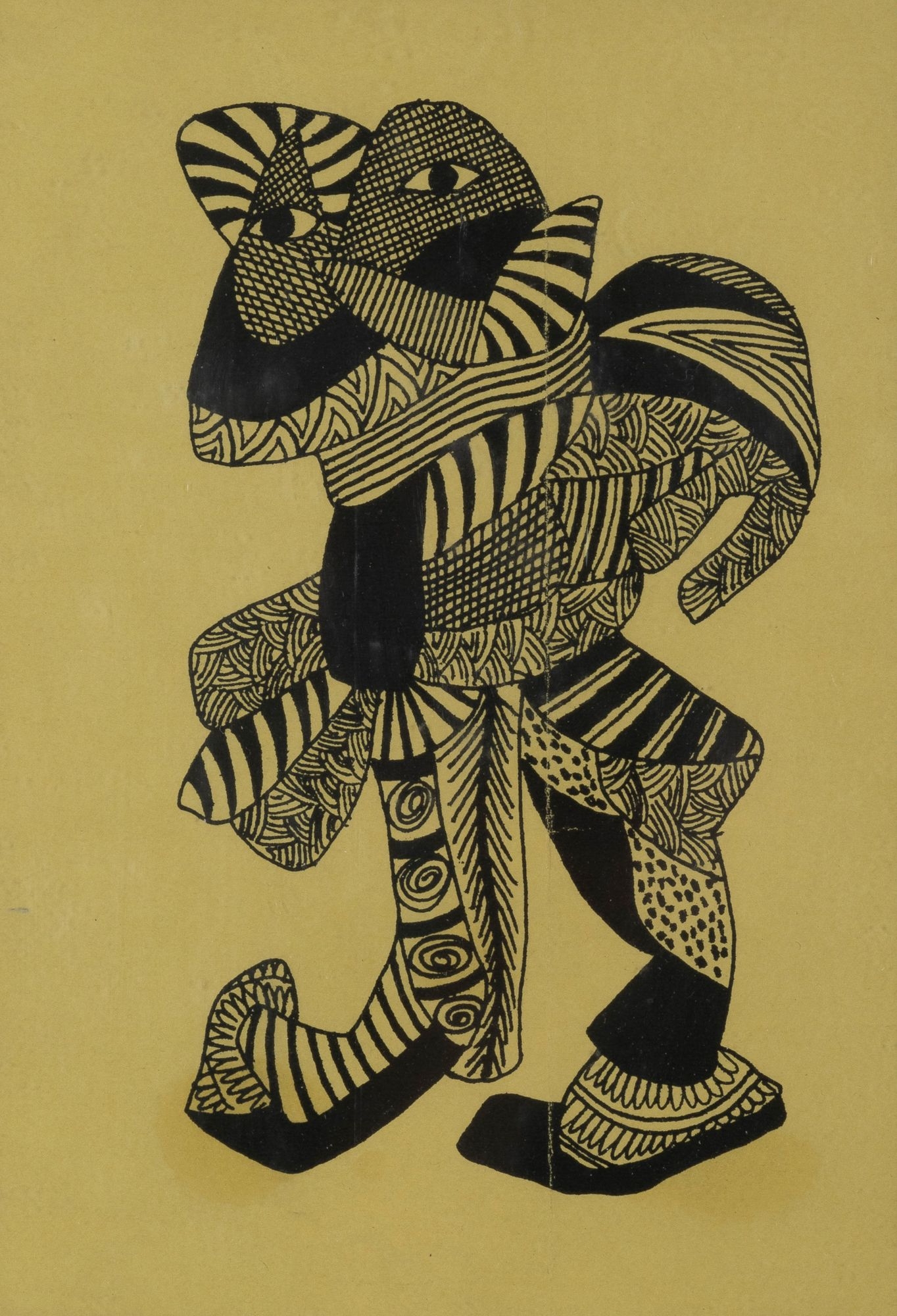 Artwork by Gérard Sendrey, Bal, Made of Ink on paper.