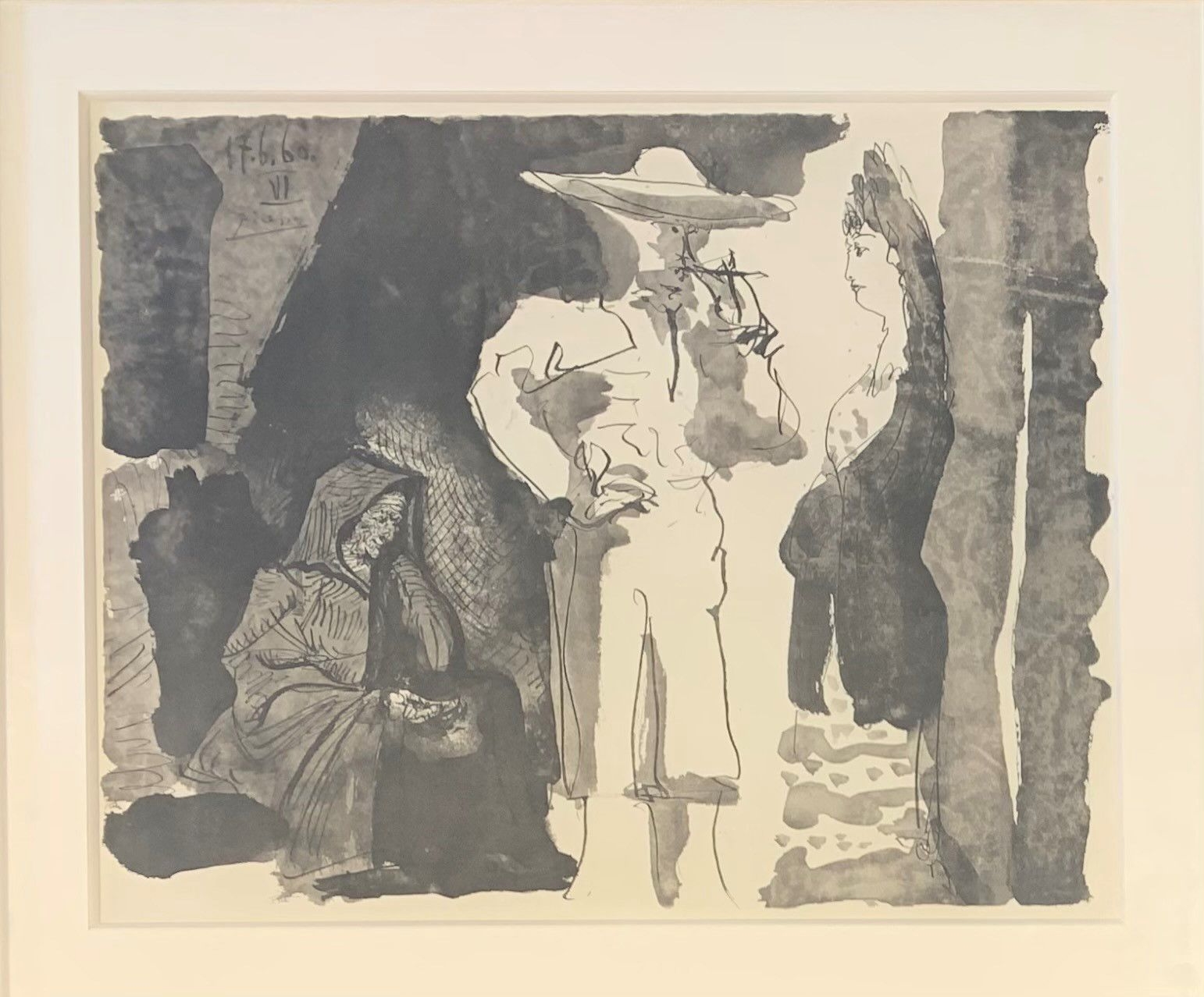 Artwork by Pablo Picasso, Untitled, Made of Print in black