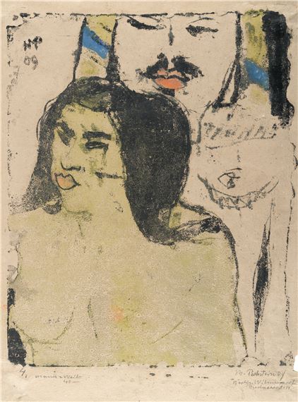 “Mann und Weib” by Max Pechstein, 1909