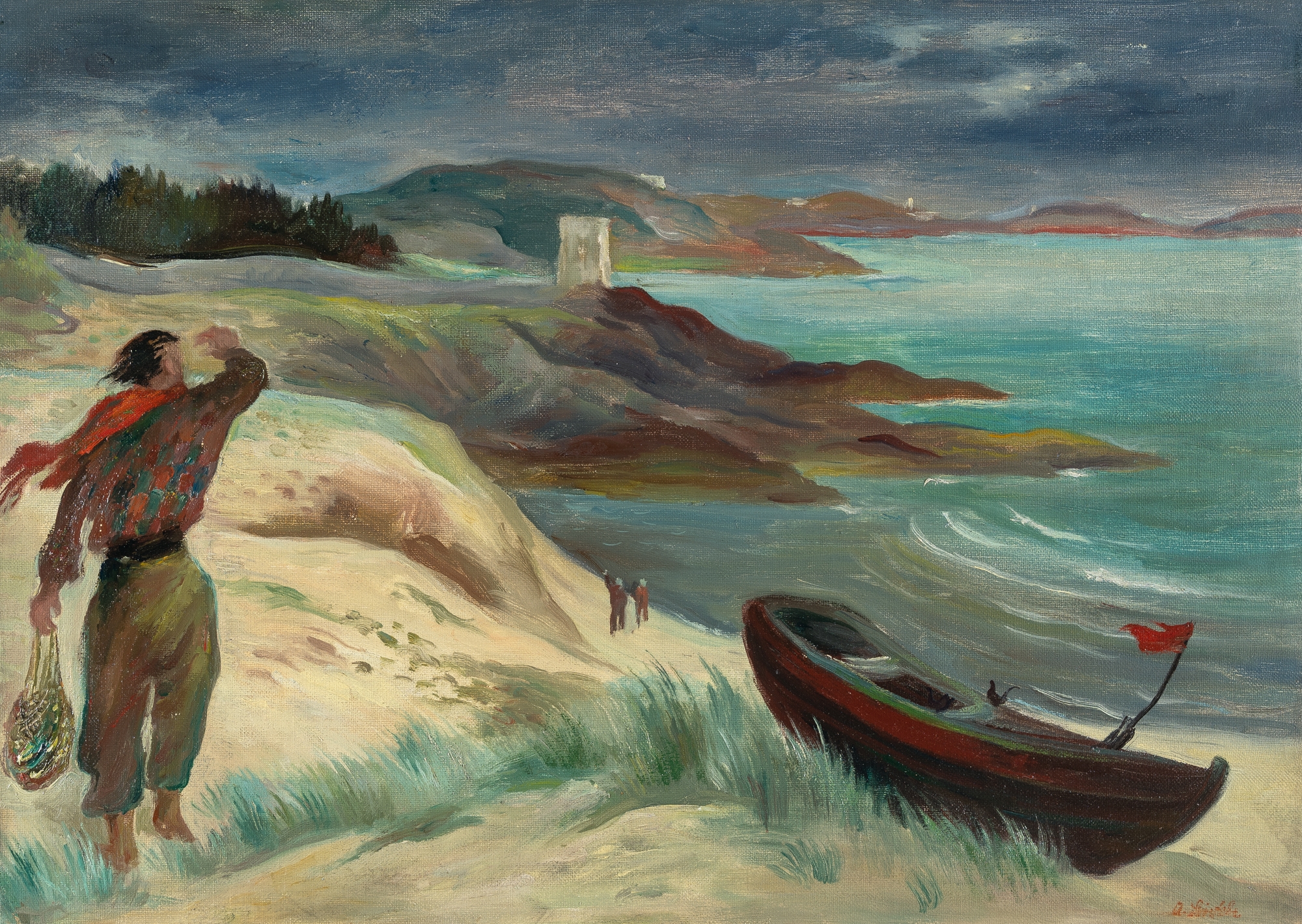 Breton coast by Albert Birkle, 1947