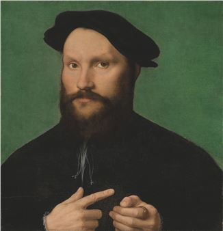 Portrait of a bearded man, bust-length - Joos van Cleve