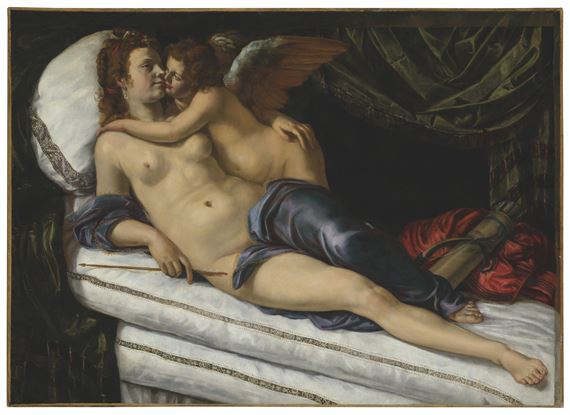 Venus and Cupid by Artemisia Gentileschi
