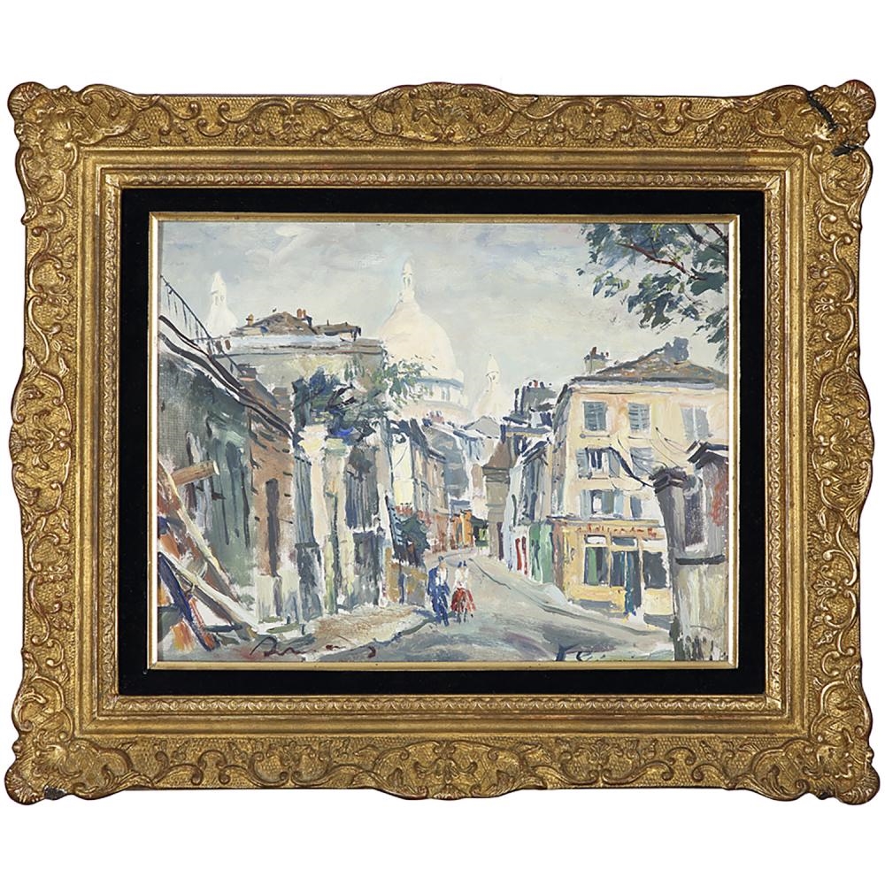 René Zimmermann VUE DE MONTMARTRE AU SACRÉCŒUR MutualArt
