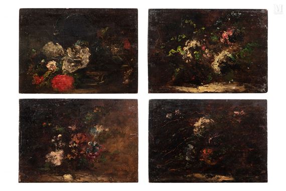 Etude de jeté de fleurs by Jean Seignemartin