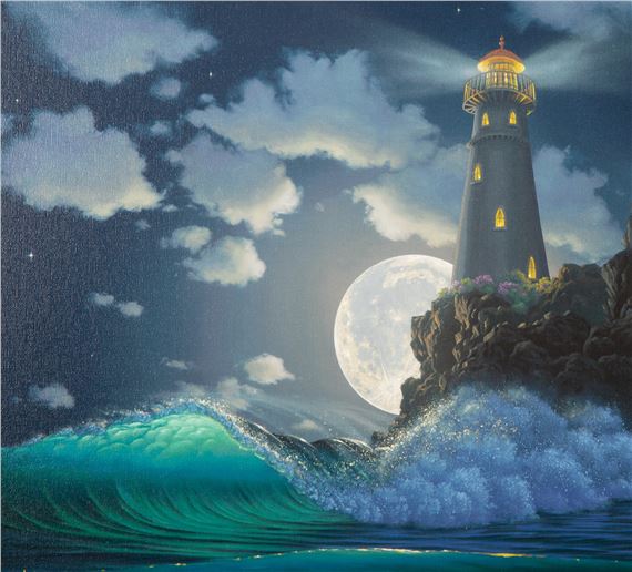 ロバート・ワイランド『ガイディングライト S』ミクストメディア 1121E Robert Wyland | Guiding Light | MutualArt