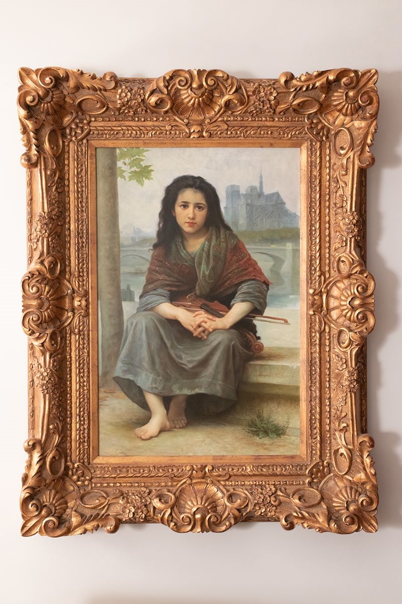  GIRL ON BANKS OF SEINE by William Adolphe Bouguereau