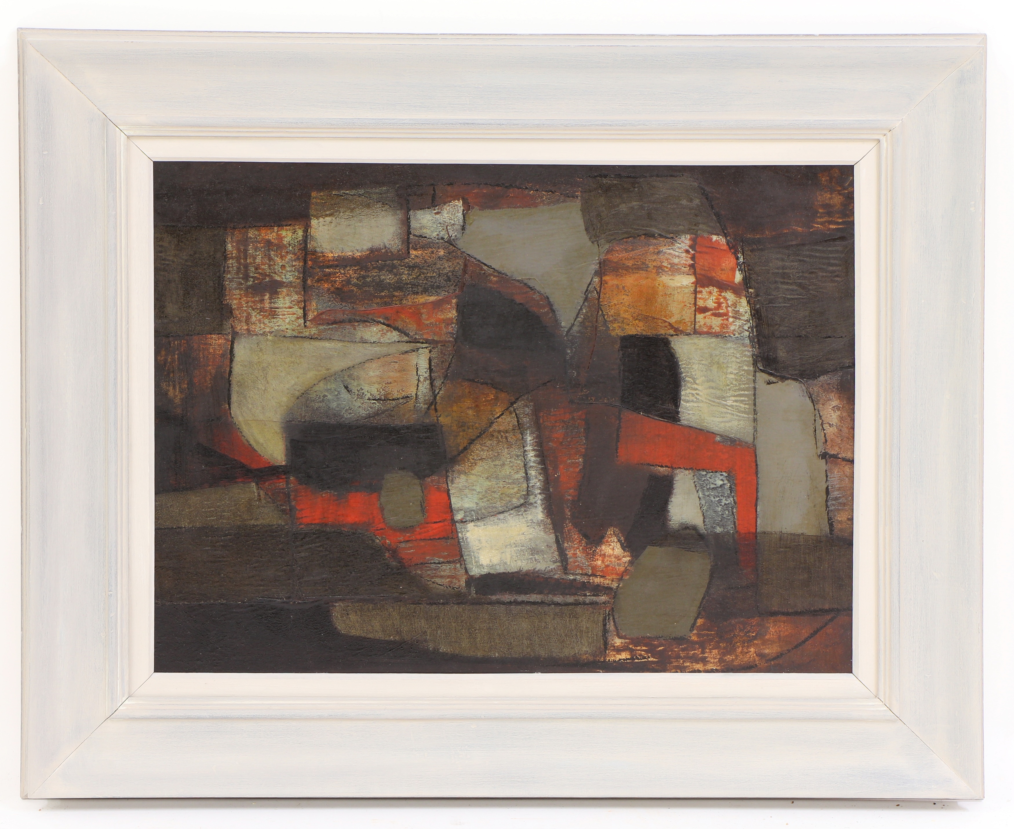 Artwork by Børge Herman Hansen, Klippefragment, Made of oil on board