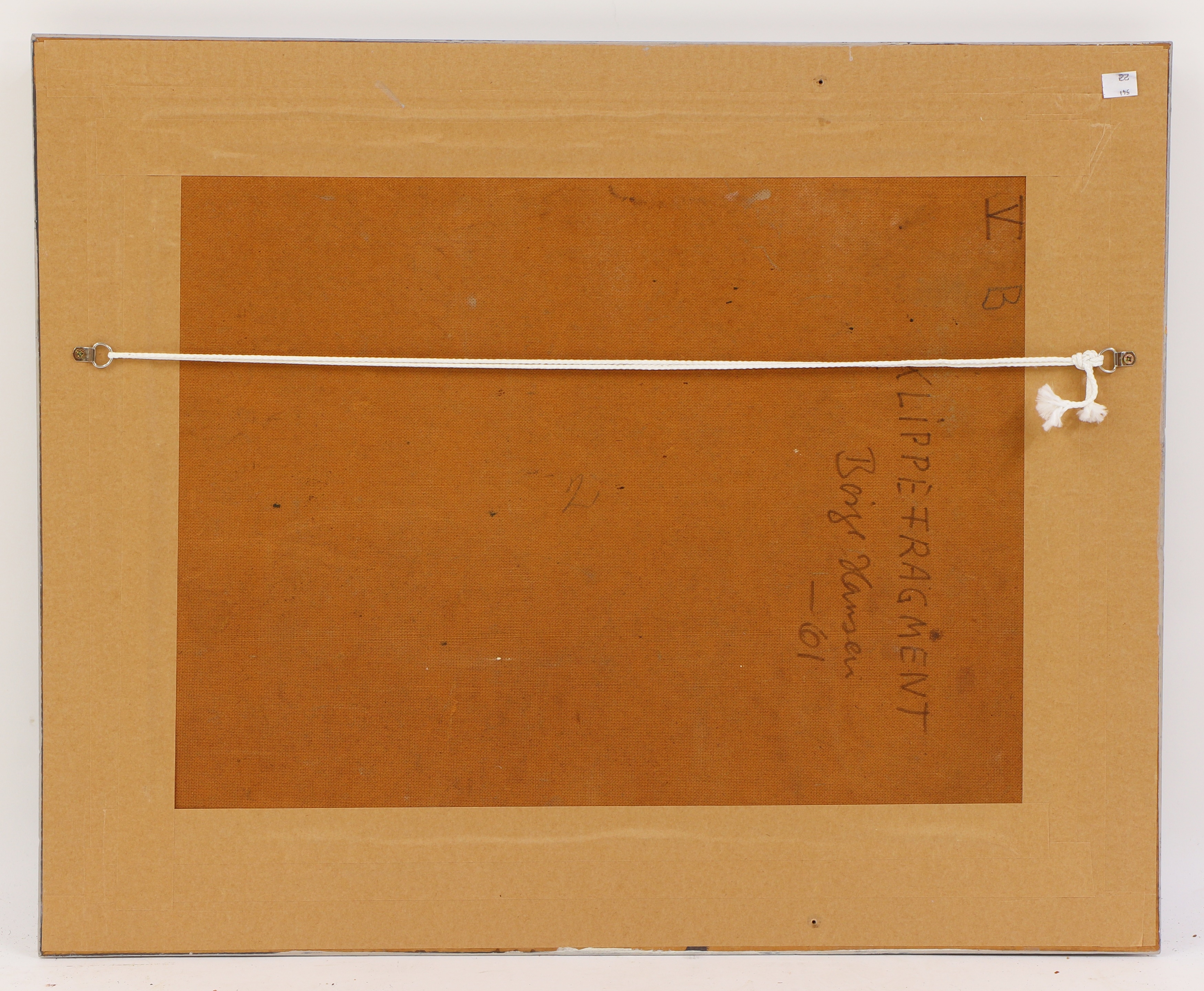 Artwork by Børge Herman Hansen, Klippefragment, Made of oil on board