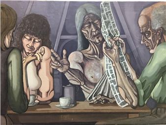 Figures at a Table - J. Maskell