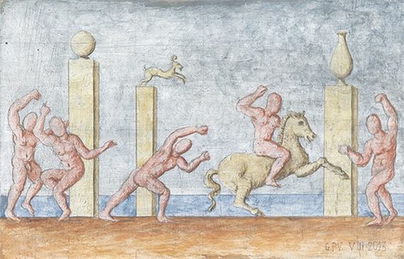 Figures in a landscape II by Guillermo Pérez Villalta, 2013