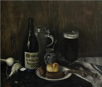 Brotzeit-Stillleben - L . Augustin