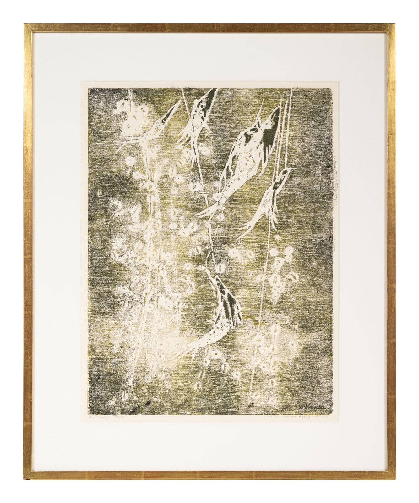 Artwork by J. Pincus, Koi-Nobori, Made of woodcut