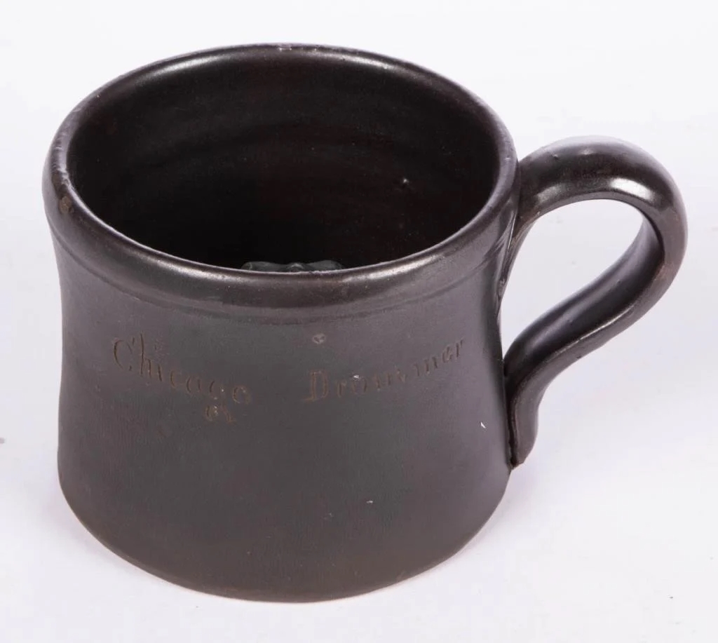 Artwork by Wallace Kirkpatrick, Cornwall Kirkpatrick, FROG MUG, Made of STONEWARE