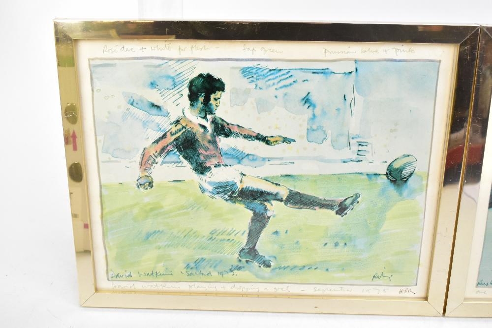 Harold Riley | six signed prints to include various sporting scenes ...