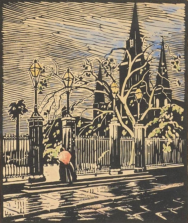 Clarence Millet Jackson Square Entrance MutualArt