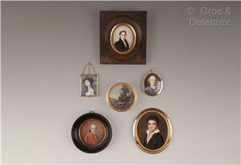 Portrait of a gentleman with a pin - Charles Blondel