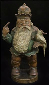 König Drosselbart mit Vogel auf dem Arm - Hede Rügemer