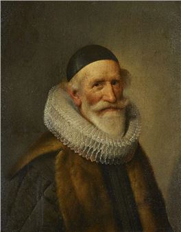 Portrait of a man, aged 52, traditionally identified as Reinier Pauw - Willem van der Vliet