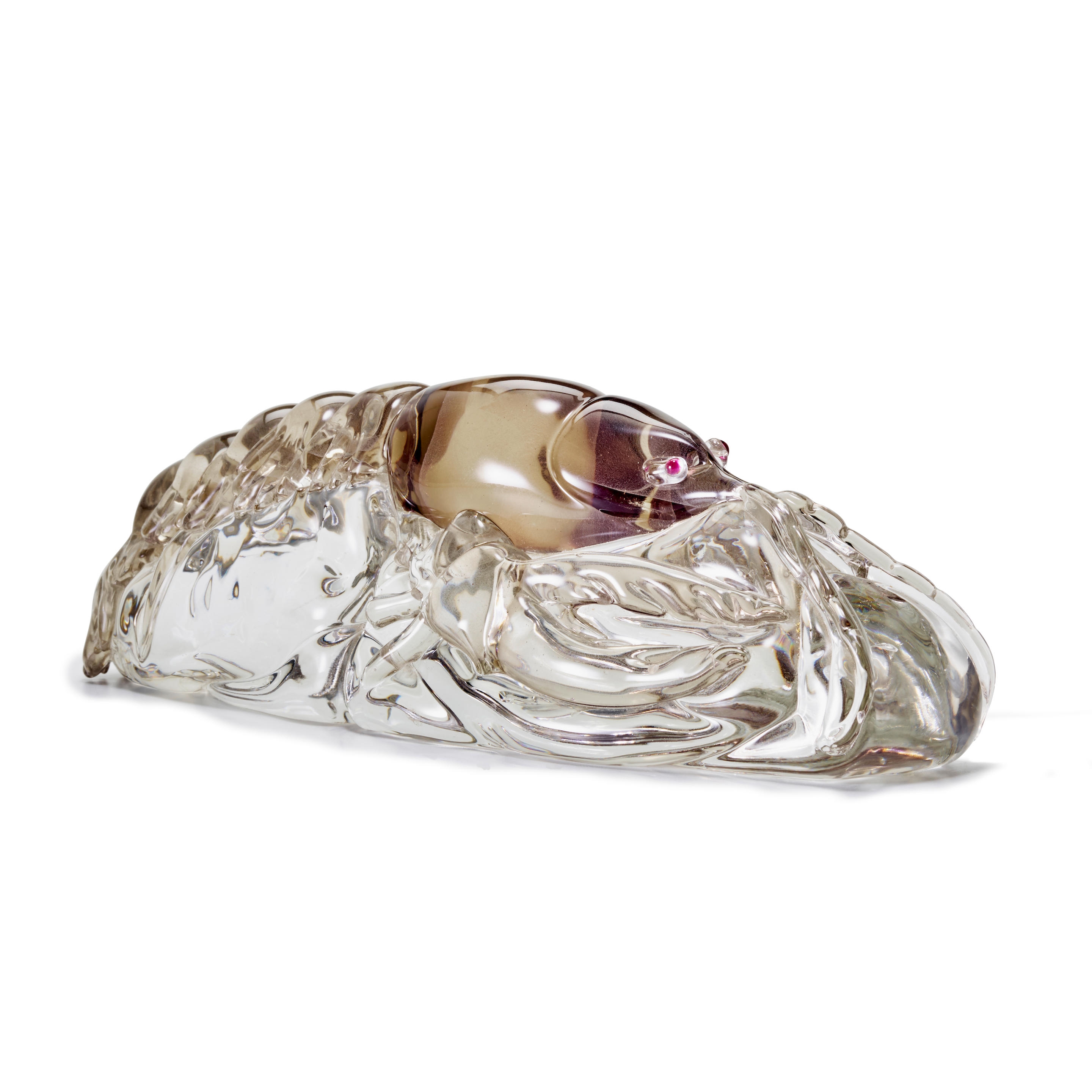 Alfredo Barbini Aquarium Block Lobster Sculpture MutualArt