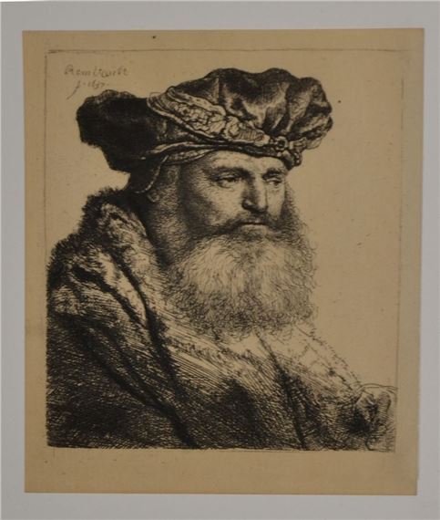Rembrandt van Rijn | Old man with a square beard | MutualArt