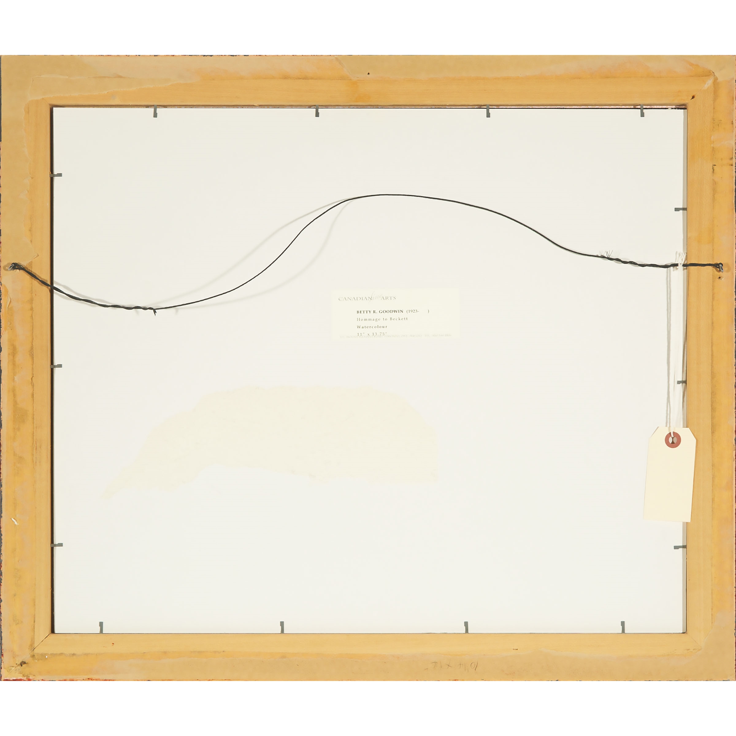 Betty Roodish Goodwin | HOMMAGE TO BECKETT (1965) | MutualArt