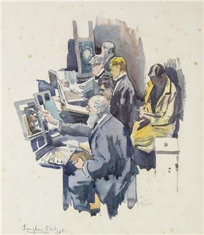 The Langham Sketch Club - J Millar Watts