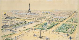 水彩画　PIERRE PAGES 　フランス Pierre Pages Paintings & Artwork for Sale | Pierre Pages Art Value