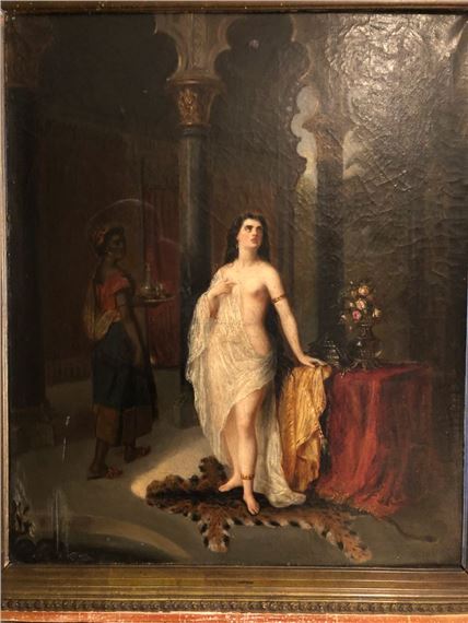 Woman with a drape by Louis Devedeux