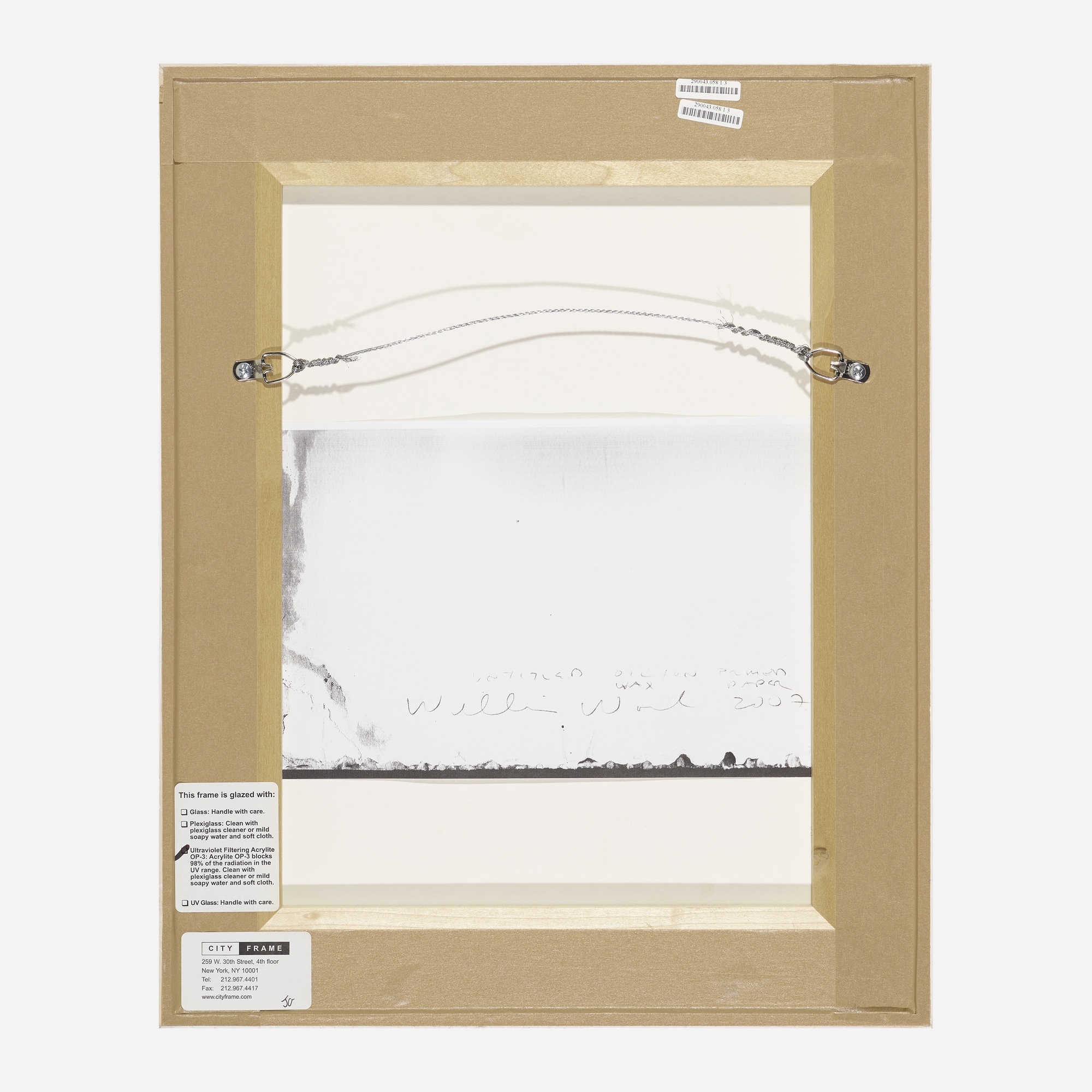 Artwork by William Wood, Untitled (three works), Made of oil and wax on paper