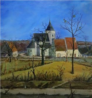 Eglise en nivernais - Pierre Dancette