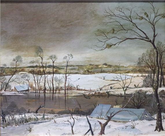 La Loire en hiver by Pierre Dancette, 1966